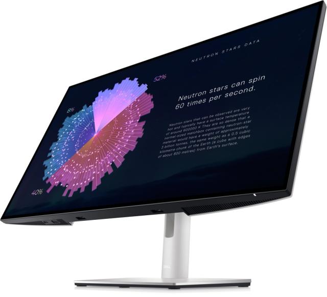 Монитор Dell U2722DE, 27" IPS Anti-Glare, UltraSharp InfinityEdge, 5ms, 1000:1, 350 cd/m2, QHD 2560x1440, 100% sRGB, 95% DCI-P3, HDMI, DisplayPort, USB-C Hub, USB 3.2 Hub, RJ45 Port, ComfortView Plus, Height Adjustable, Pivot, Swivel, Tilt, Black