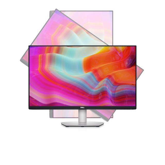 Монитор Dell S2722DZ, 27" Video Conferencing AG, IPS, 4ms, 1000:1, 350 cd/m2, QHD (2560x1440), 5MP IR pop-up camera, 2x5W speakers, AMD FreeSync, HDMI, DP, USB 3.2, USB-C, Microphon, Height, Pivot, Swivel, Tilt, Black