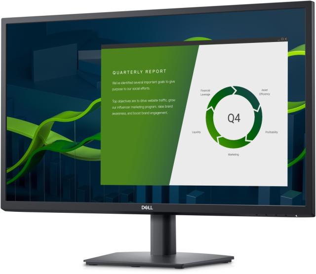 Монитор Dell E2722H, 27'' Wide LED Anti-Glare, IPS Panel, 5ms, 1000:1, 300 cd/m2, 1920x1080 Full HD, ComfortView, VGA, DisplayPort, Tilt, Black