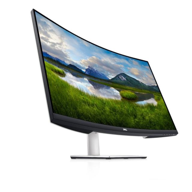 Монитор Dell  S3221QS, 32" Curved 4К AG, VA, 4ms, 3000:1, 300 cd/m2, UHD (3840x2160),  AMD Radeon FreeSync, 99% sRGB, HDMI, DP, USB 3.0 hub, Speakers,  Audio Line-out, Height Adjustable, Tilt, Black