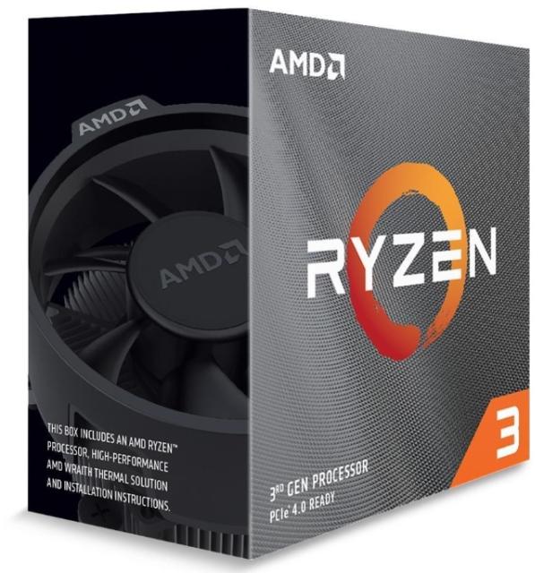 Процесор AMD Ryzen 3 3100 (4-ядрен) 3.6/3.9GHz, 16 MB Cache, AM4, box, с охлаждане