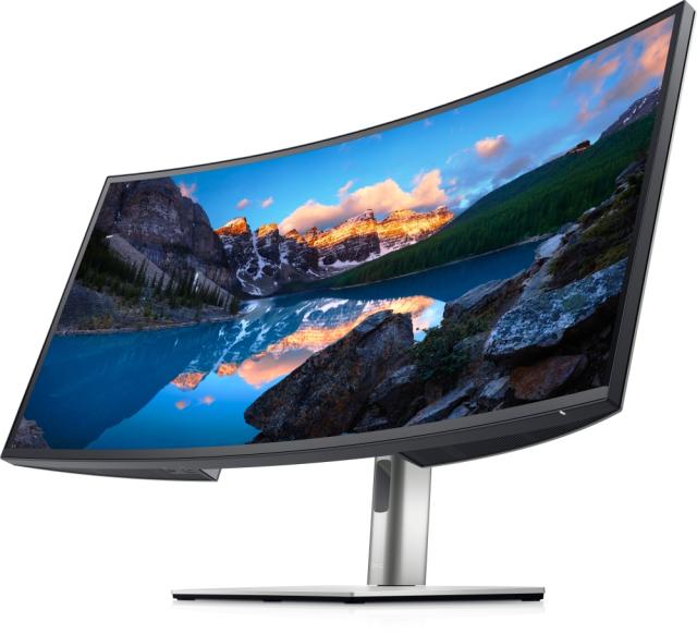 Монитор Dell U3421W, 34" IPS Anti-Glare, UltraSharp Curved, 21:9, 5ms, 1000:1, 300 cd/m2, WQHD 3440x1440, sRGB, 99%, HDMI, DP, USB 3.2 Hub, USB-C Hub, RJ45, Auto KVM, PiP, PbP, ComfortView, Height Adjustable, Swivel, Tilt, platinum silver finish