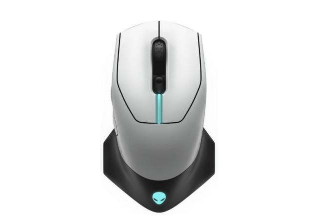 Мишка Dell Alienware 610M 545-BBCN, оптична (16000 dpi), безжична/жична, бяла