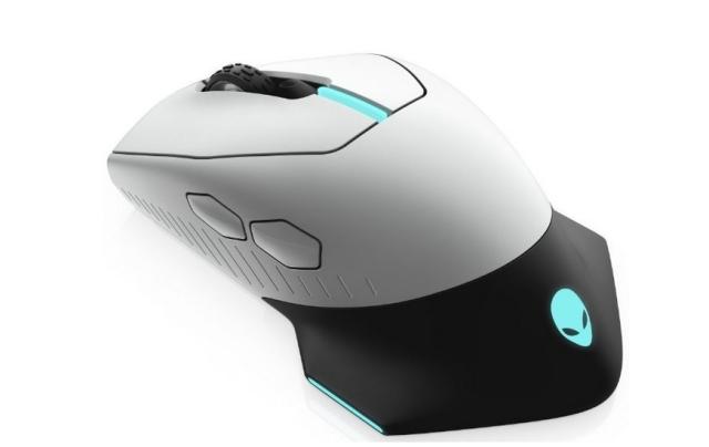 Мишка Dell Alienware 610M 545-BBCN, оптична (16000 dpi), безжична/жична, бяла