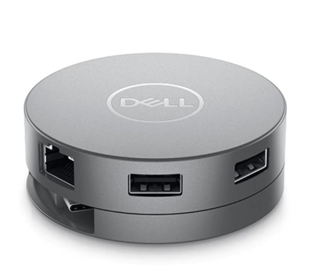 Докинг станция Dell USB-C Mobile DA310, от USB Type-C към 1x USB C, 2x USB A, 1x HDMI, 1x VGA, 1x RJ45, Сива