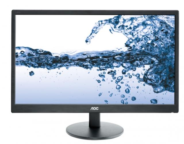 Монитор AOC E2270SWDN, 21.5" Wide TN WLED, 1920x1080@60Hz, 5ms GtG, 200cd/m2, 700:1. DCR 20M:1, Tilt, D-Sub, DVI
