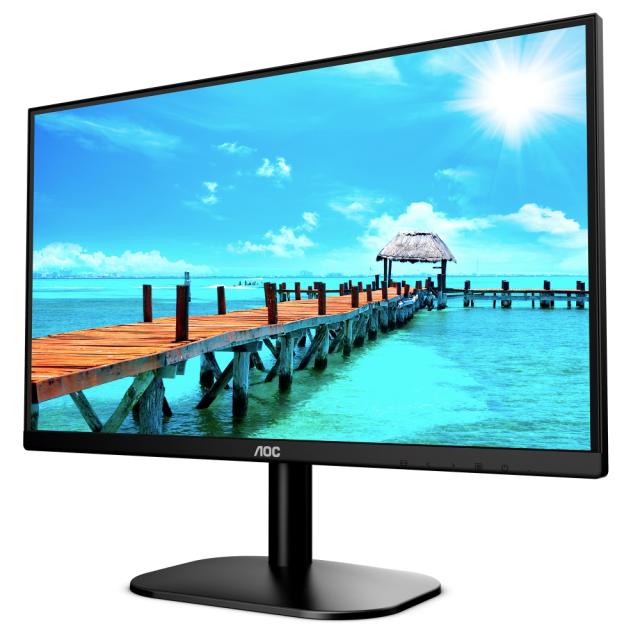 Монитор AOC 22B2DA, 21.5" VA WLED, 1920x1080@75Hz, 4ms GtG, 200cd/m2, 3000:1, DC20M:1, FlickerFree, Low Blue Light, 2Wx2, Tilt, D-SUB, DVI, HDMI, Black