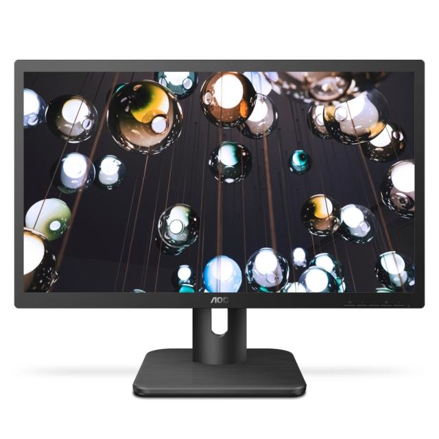 Монитор AOC 22E1Q, 21.5" Wide MVA LED, 5 ms, 3000:1, 20M:1 DCR, 250 cd/m2, FHD 1920x1080@60Hz, FlickerFree, Low Blue Light, D-Sub, HDMI, DP, Headphone Out, Speakers, Black