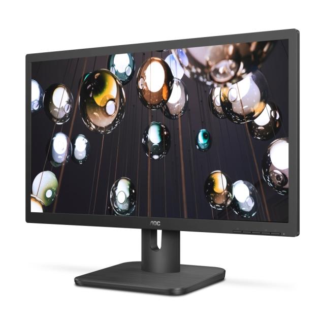 Монитор AOC 22E1Q, 21.5" Wide MVA LED, 5 ms, 3000:1, 20M:1 DCR, 250 cd/m2, FHD 1920x1080@60Hz, FlickerFree, Low Blue Light, D-Sub, HDMI, DP, Headphone Out, Speakers, Black