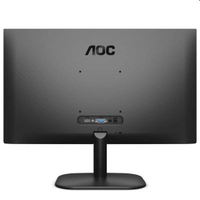 Монитор AOC 22B2AM, 21.5" VA WLED, 1920x1080@75Hz, 4ms GtG, 250cd/m2, 3000:1, DCR 20M:1, FlickerFree, Low Blue Light, 2Wx2, Tilt, D-SUB, HDMI