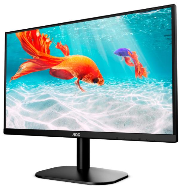 Монитор AOC 22B2QAM, 21.5" VA WLED, 1920x1080@75Hz, 4ms GTG, 250cd m/2, 3000:1, DCR 20M:1, FlickerFree, Low Blue Light, 2Wx2, Tilt, D-SUB, HDMI, DP