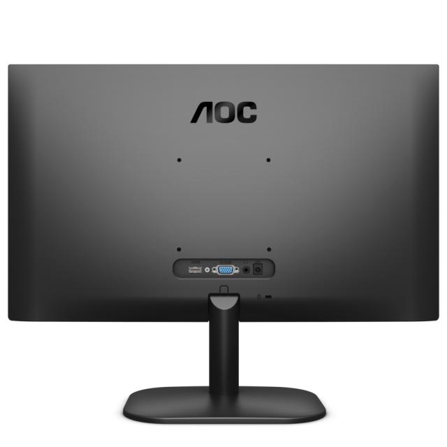 Монитор AOC 22B2QAM, 21.5" VA WLED, 1920x1080@75Hz, 4ms GTG, 250cd m/2, 3000:1, DCR 20M:1, FlickerFree, Low Blue Light, 2Wx2, Tilt, D-SUB, HDMI, DP