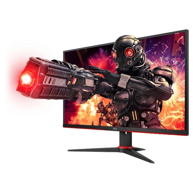 Монитор AOC 24G2AE/BK, 23.8" WLED IPS, 1920x1080@144Hz, 4ms GtG/1ms MPRT, 250cd/m2, 1000:1, DC20M:1, FreeSync Prem, FlickerFree, Low Blue Light, 2Wx2,  Tilt, Swivel, D-SUB, 2xHDMI, DP