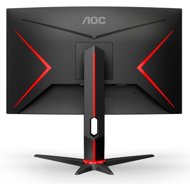 Монитор AOC C24G2U/BK, 23.6" Curved WLED VA, 1920x1080@165Hz, 4ms GtG/1ms MPRT, 250cd/m2, 3000:1, DC80M:1, FreeSync Prem, FlickerFree, Low Blue Light, 2Wx2, Tilt, Heigh Adjust, Swivel, D-SUB, 2xHDMI, DP, 4xUSB