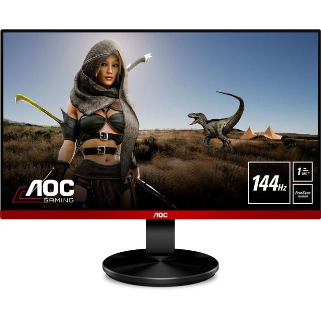 Монитор AOC G2490VXA, 23.8" WLED VA, 1920x1080@144Hz, 4ms GtG/1ms MPRT, 350cd/m2, 3000:1, DC80M:1, FreeSync Prem, FlickerFree, Low Blue Light, 2Wx2, Tilt, 1xHDMI, 1xDP