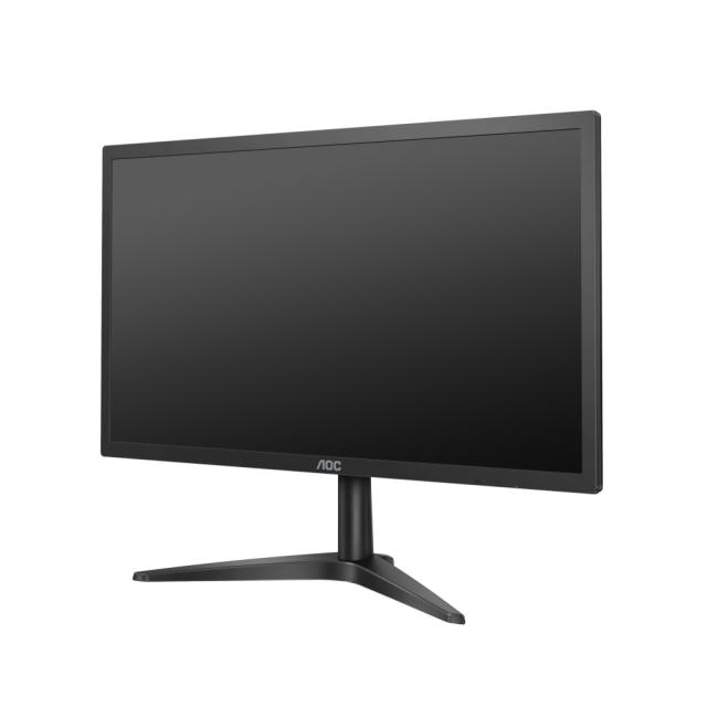 Монитор AOC 24B1H, 23.6" Wide MVA LED, 5 ms, 3000:1, 50M:1 DCR, 250 cd/m2, FHD 1920x1080@60Hz, FlickerFree, Low Blue Light, D-Sub, HDMI, Headphone Out, Black