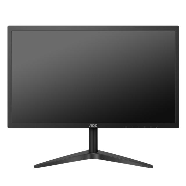 Монитор AOC 24B1H, 23.6" Wide MVA LED, 5 ms, 3000:1, 50M:1 DCR, 250 cd/m2, FHD 1920x1080@60Hz, FlickerFree, Low Blue Light, D-Sub, HDMI, Headphone Out, Black