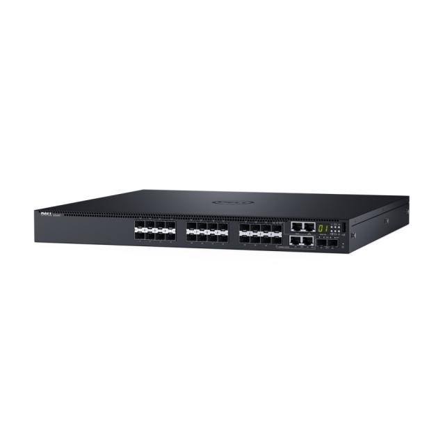 Комутатор Dell Networking S3148P, L3, PoE+, 48x 1GbE, 2x Combo, 2x 10GbE SFP+ fixed ports, Stacking, IO to PSU air, 1x 1100w AC PS, 1Y PS NBD, STOCK Smart Value, 210-AIMP