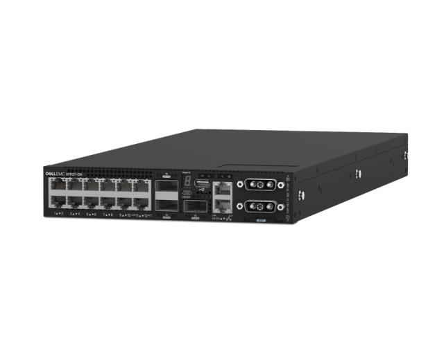 Комутатор Dell EMC Switch S4112T, 12 x 10GBaseT, 3 x 100GbE QSFP28, IO to PSU, 2 x AC PSU, OS10, 1Yr PS NBD
