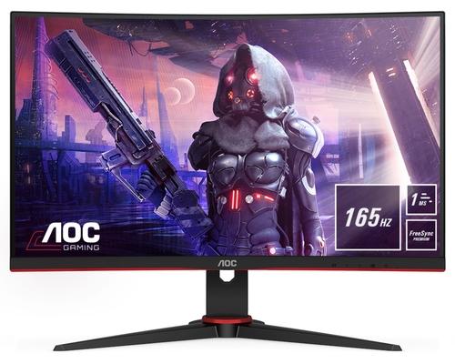 Монитор AOC C24G2AE/BK, 23.6" Curved 1500R VA WLED, 1920x1080@165Hz, 4ms GtG/1ms MPRT, 250cd/m, 3000:1, DC80M:1, FreeSync Premium, FlickerFree, Low Blue Light, 2Wx2, Tilt, D-SUB, 2xHDMI, DP