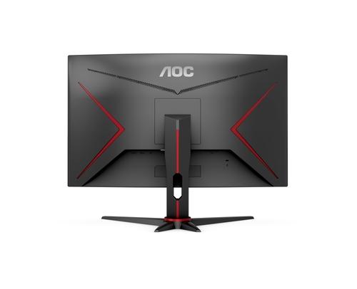 Монитор AOC C24G2AE/BK, 23.6" Curved 1500R VA WLED, 1920x1080@165Hz, 4ms GtG/1ms MPRT, 250cd/m, 3000:1, DC80M:1, FreeSync Premium, FlickerFree, Low Blue Light, 2Wx2, Tilt, D-SUB, 2xHDMI, DP