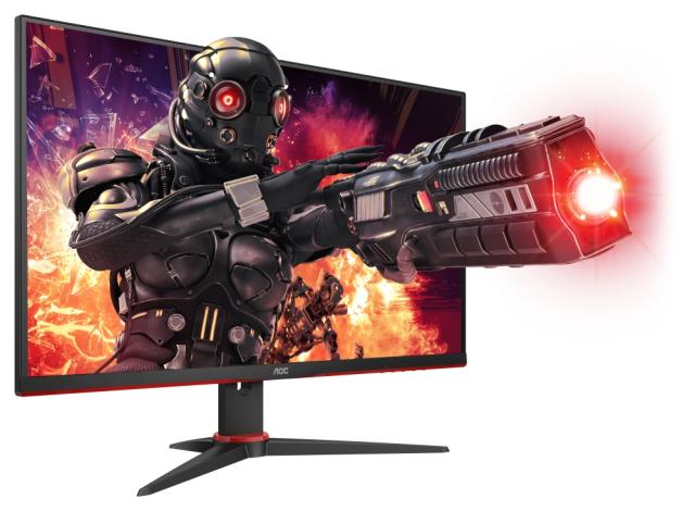 Монитор AOC 24G2ZE/BK, 23.8" IPS WLED, 1920x1080@240Hz, 1ms GTG, 0.5ms MPRT, 350cd/m2, 1000:1, 80M:1 DCR, FreeSync Premium, FlickerFree, Low Blue Light, Tilt, 2xHDMI, DP