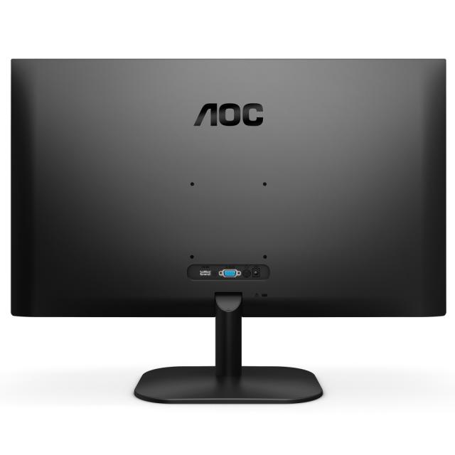 Монитор AOC 27B2H/EU, 27" IPS WLED, 1920x1080@75Hz, 4ms GTG, 250cd/m2, 1000:1, DC20M:1, FlickerFree, Low Blue Light, Tilt, D-SUB, HDMI