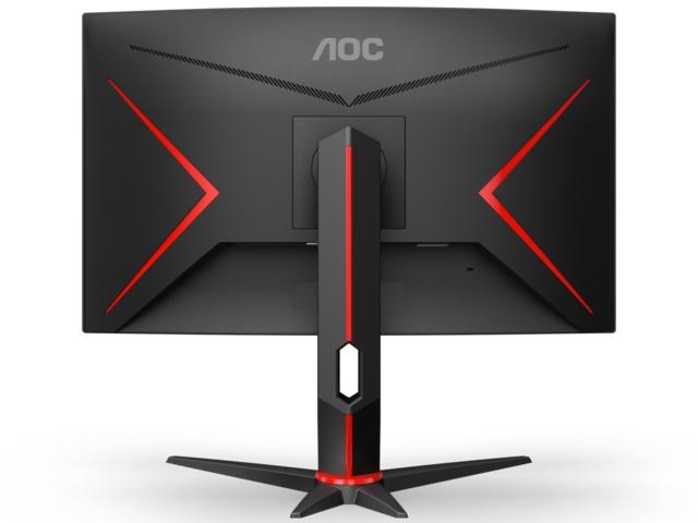 Монитор AOC C27G2ZU/BK, 27" Curved 1500R VA WLED, 1920x1080@240Hz, 1ms GtG, 0.5MPRT, 300cd/m2, 3000:1, 80M:1, FreeSync Premium, FlickerFree, Low Blue Light, 2Wx2, Tilt, Height Adjust, Swivel, 2xHDMI, DP, USB hub