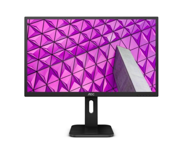 Монитор AOC Q27P1, 27" Wide IPS LED, 5ms, 50M:1DCR, 250cd/m2, 2560x1440@60Hz, Speakers, Tilt, Pivot, Height Adjust, D-SUB, DVI, HDMI, MHL, DP, USB, Black
