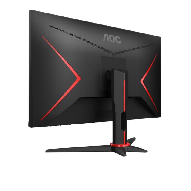 Монитор AOC 27G2SAE/BK, 27" VA WLED, 1920x1080@165Hz, 4ms GtG, 1ms MPRT, 250cd/m2, 3000:1, DCR 80M:1, FreeSync Premium, FlickerFree, Low Blue Light, 2Wx2, Tilt, D-SUB, 2xHDMI, DP