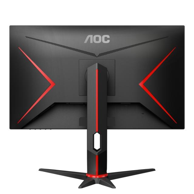 Монитор AOC 27G2SU/BK 27" WLED VA 1920x1080@165Hz, 4ms GTG, 350cd/m2, 3000:1, 80M:1 DCR, FreeSync Premium, Low Blue Light, Tilt, Pivot, Height Adjust, Swivel, D-SUB, HDMI, DP, USB, Speakers, Black/Red
