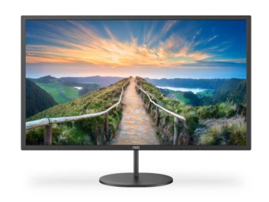 Монитор AOC Q32V4, 31.5" IPS WLED, 2560x1440@75Hz, 4ms GTG, 250cd/m2, 1000:1, 20M:1 DCR, Adaptive Sync, FlickerFree, Low Blue Light, 2Wx2, Tilt, HDMI, DP