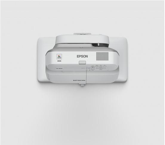 Мултимедиен проектор Epson EB-685Wi, Ultra short, WXGA (1280 x 800), 16:10, HD ready, 3,500 lumen, 14000:1, Ethernet, Wireless LAN (optional), VGA, HDMI (3x), 5.9 kg, Interactive pens, Wall mounting bracket, 36 months