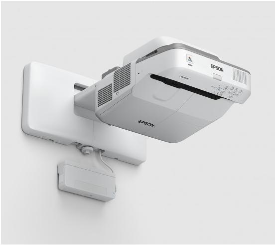 Мултимедиен проектор Epson EB-695Wi, 3LCD, Ultra short, WXGA (1280 x 800), 16:10, 3,500 lumen, 14000:1, Ethernet, Wireless LAN (optional), VGA, HDMI (3x), 5.9 kg, Finger touch unit, Interactive pens, Wall mounting bracket, 36 months