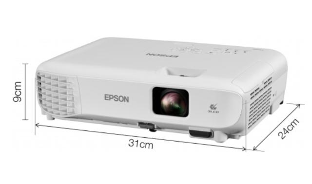 Мултимедиен проектор Epson EB-E01, XGA (1024 x 768, 4:3), 3 300 ANSI lumens, 15 000:1, VGA, HDMI, USB, Speakers, 24 months, Lamp: 12 months or 1 000 h, White