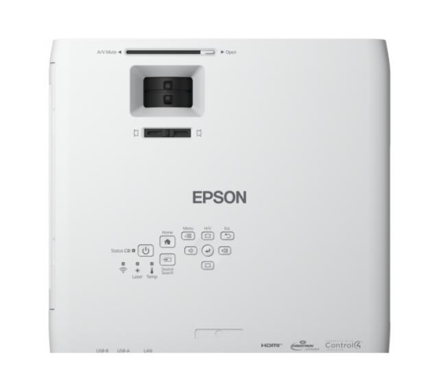 Мултимедиен проектор Epson EB-L200F, 3LCD, Laser, WUXGA (1920 x 1080), 240Hz, 16:9, 4500 lumen, 2500000 : 1, Ethernet, Wireless LAN 5GHz, VGA (2xIn 1xOut), Composite, HDMI (2x), RS232, Audio In and Out, USB, Miracast, 60 months, 20000 h. light source
