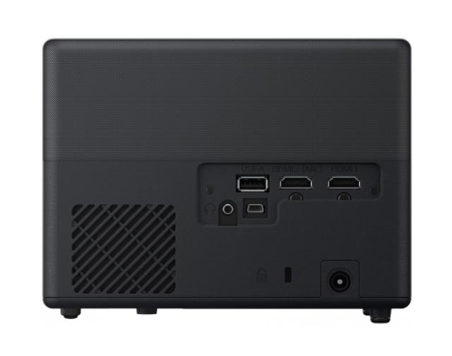 Мултимедиен проектор Epson EF-12, Portable Laser Android TV Edition, Full HD (1920 x 1080), 16:9, 1000 ANSI lumens, 2500000:1, 2xHDMI, Bluetooth, Android TV, Chromecast, 2x5 W Yamaha sound, 30-150", 2.1 kg, Black