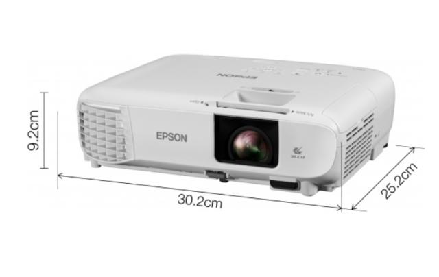 Мултимедиен проектор Epson EH-TW740, Full HD 1080p (1920 x 1080, 16:9), 3300 ANSI lumens, 16 000:1, USB 2.0, HDMI, Wireless 802.11b/g/n (optional), Lamp warr: 36 months or 3000h, White