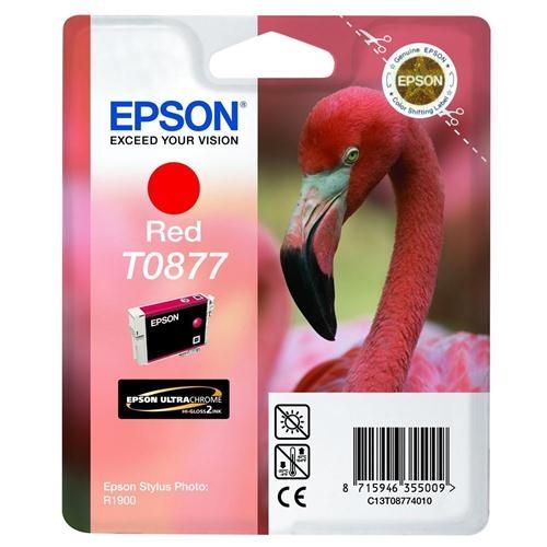Консуматив Epson T0877 Red Ink Cartridge - Retail Pack (untagged) for Stylus Photo R1900