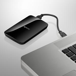 Външен диск Apacer AC233, 1TB 2.5'' SATA HDD USB 3.2 Portable Hard Drive, AP1TBAC233B-S