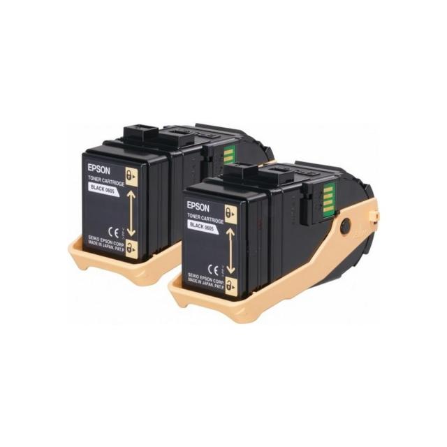 Консуматив Epson AL-C9300N Double Pack Toner Cartridge Black, 6.5k x2