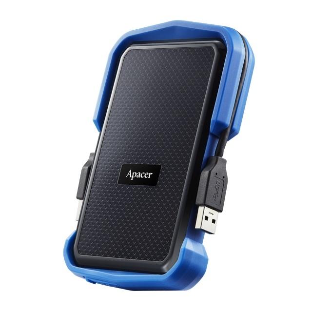 Външен диск Apacer AC631, 1TB 2.5” SATA HDD USB 3.2 Military-Grade Shockproof Portable Hard Drive, AP1TBAC631U-1