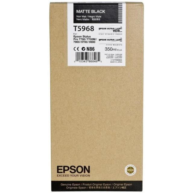 Консуматив Epson T596 Ink Cartridge Matte Black 350 ml