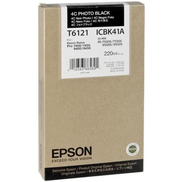 Консуматив Epson 220ml 4C Photo Black for Stylus Pro 7450/9450/7400/9400