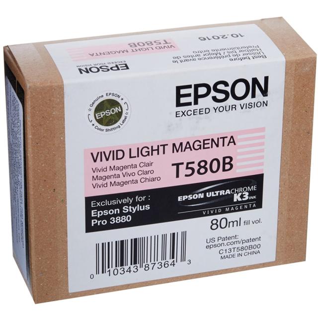 Консуматив Epson T580 Vivid Light Magenta for Stylus Pro 3880 80ml 