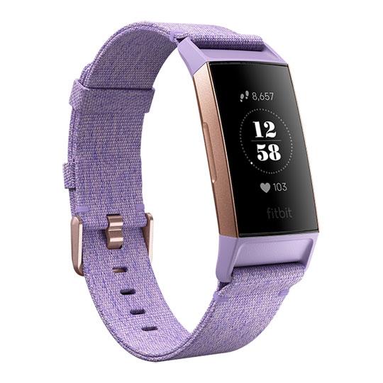 Фитнес гривна Fitbit Charge 3 Special Edition NFC, Lavender Woven
