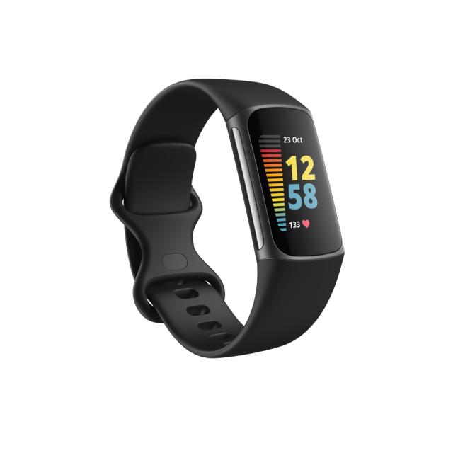 Фитнес гривна Fitbit Charge 5, Black Graphite Stainless Steel