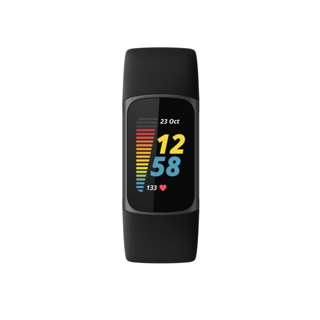Фитнес гривна Fitbit Charge 5, Black Graphite Stainless Steel