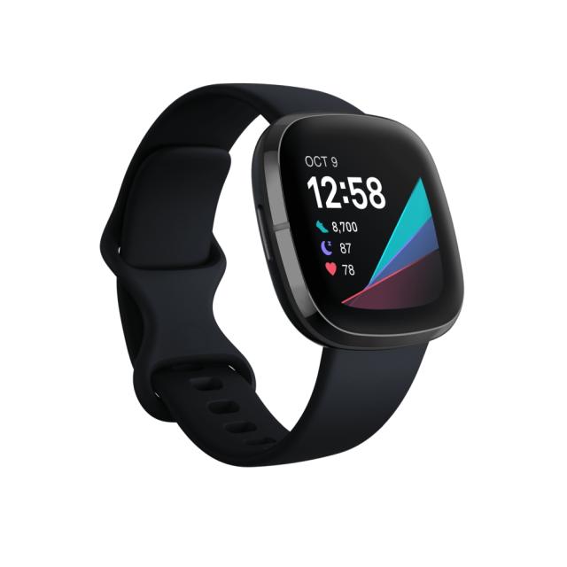 Часовник Fitbit Sense, Carbon Graphite Stainless Steel