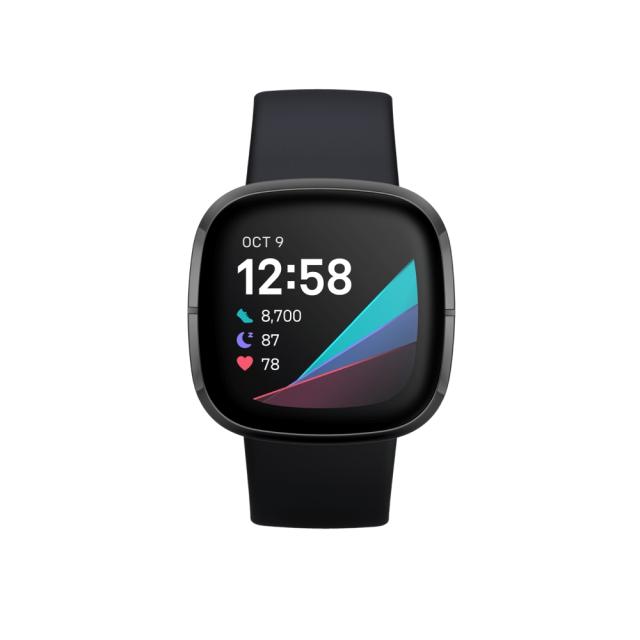 Часовник Fitbit Sense, Carbon Graphite Stainless Steel